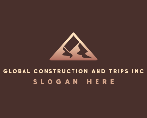 Travel - Mountain Desert Triangle logo design