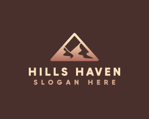 Mountain Desert Triangle logo design