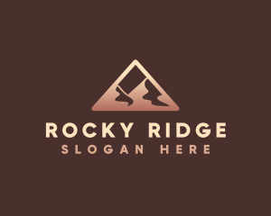 Mountain Desert Triangle logo design