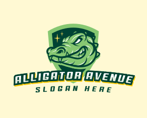 Crocodile Alligator Gaming logo design