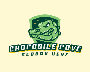 Crocodile Alligator Gaming logo design