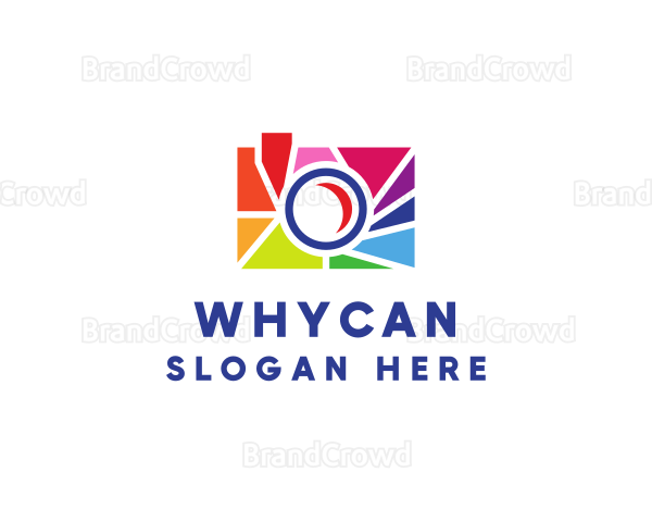 Colorful Camera Shutter Logo