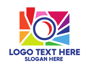 Printing Company - Colorful Camera Shutter logo design