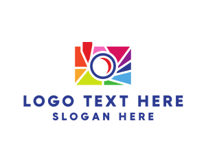 Digicam - Colorful Camera Shutter logo design