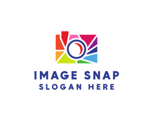 Capture - Colorful Camera Shutter logo design