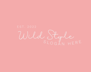 Feminine Script Business logo design