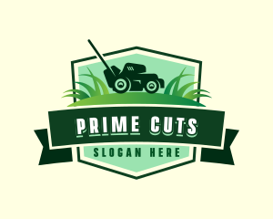 Lawn Grass Cutting logo design