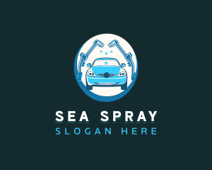 Sparkling Sedan Vehicle logo design