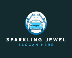 Sparkling Sedan Vehicle logo design