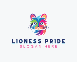 LGBTQIA Cat Pride logo design