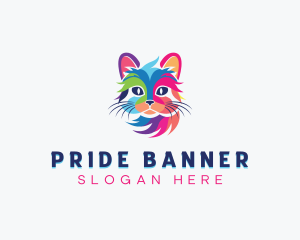 LGBTQIA Cat Pride logo design