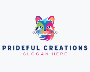 Pride - LGBTQIA Cat Pride logo design