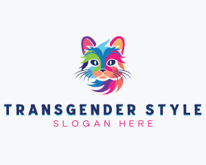 LGBTQIA Cat Pride logo design