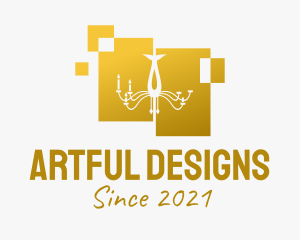 Modern Chandelier Fixture  logo design