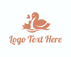 Poultry - Duck Duckling Bird logo design