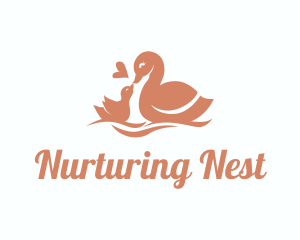 Maternal - Duck Duckling Bird logo design