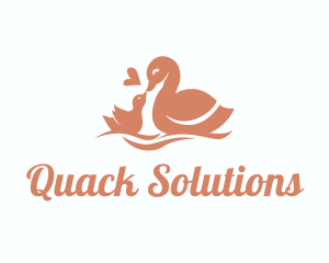 Duck - Duck Duckling Bird logo design