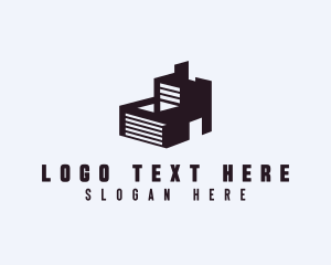 Inventory - Warehouse Building Garage logo design