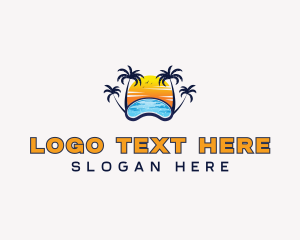 Vacation - Pool Vacation Getaway logo design