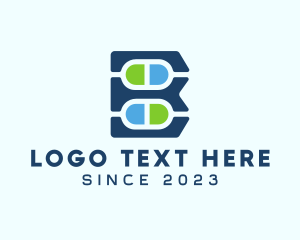 Supplement - Medical Pharmacy Letter B logo design