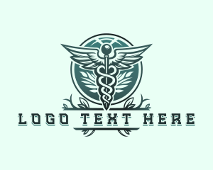 Medicinal - Caduceus Herbal Medicine logo design