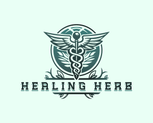 Caduceus Herbal Medicine logo design