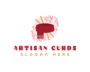 Cozy Knitted Scarf logo design