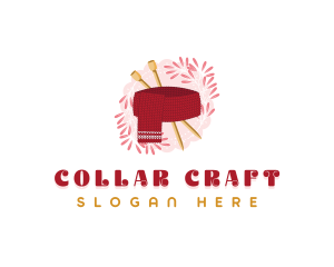 Cozy Knitted Scarf logo design