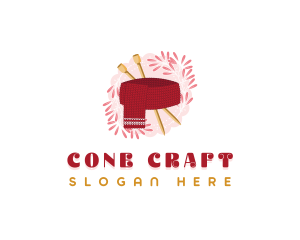 Cozy Knitted Scarf logo design