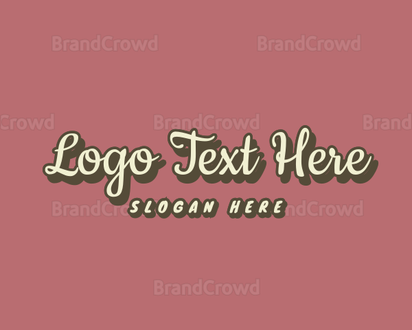 Simple Cursive Company Logo