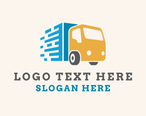 Trucking - Fast Cargo Delivery logo design