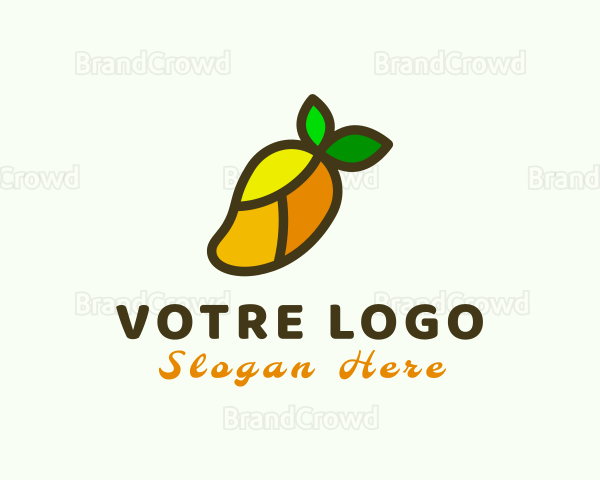 Mango Fruit Mosaic Logo