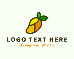 Smoothie - Mango Fruit Mosaic logo design