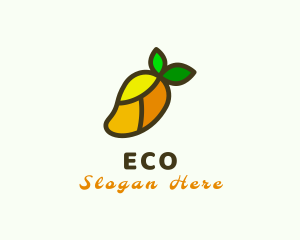 Mango Fruit Mosaic Logo