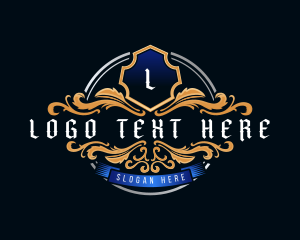 Lettermark - Royal Elegant Crest logo design
