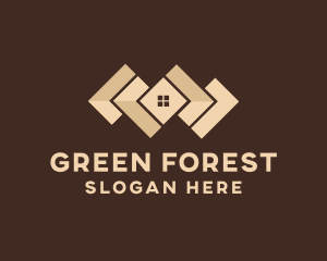 Wood Home Flooring logo design