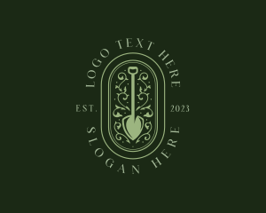Shovel - Landscaping Gardening Shovel logo design