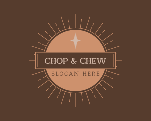 Barbershop - Sunray Circle Star logo design
