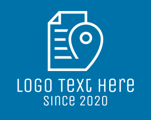 Paper - Location Travel Document logo design