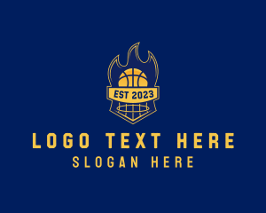 Athlete - Basketball Sports League logo design