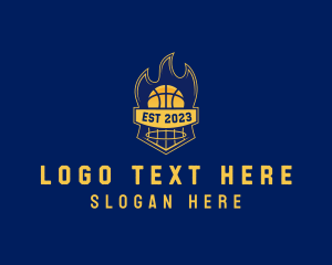 Basketball Sports League Logo