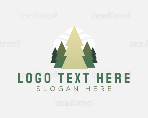 Woodland Tree Forest Logo