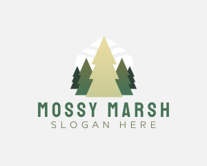 Woodland Tree Forest logo design