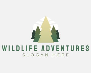 Woodland Tree Forest logo design