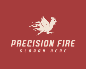 Fire Chicken BBQ Restaurant logo design