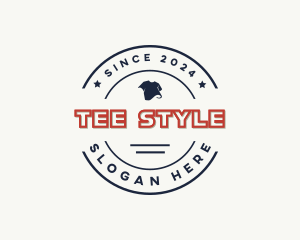 Hipster Shirt Clothing logo design