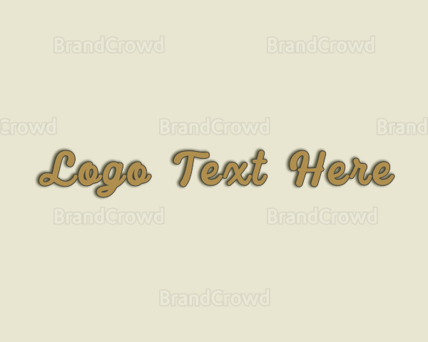 Script Business Brand Logo