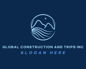 Highland - Star Mountain Ocean logo design