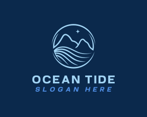 Star Mountain Ocean logo design