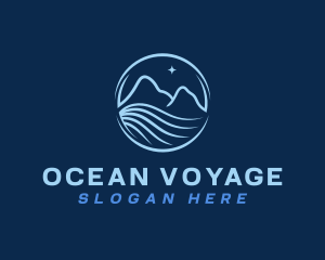 Star Mountain Ocean logo design